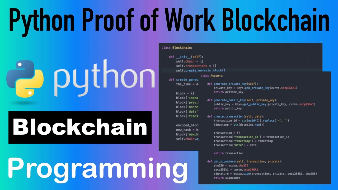 Build A Blockchain In Python (Example)