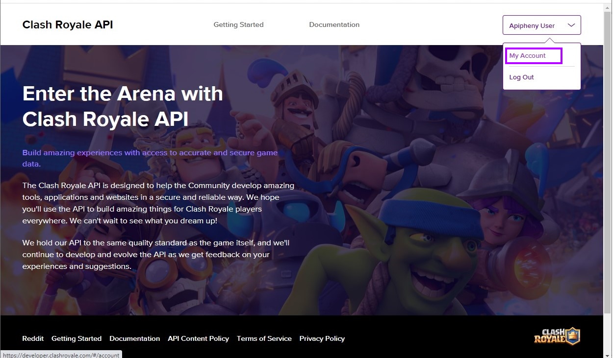 How To Get A Clash Royale API Token & Make Requests [Tutorial] - Apipheny