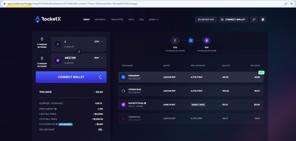 Where to Buy RocketX exchange: Best RocketX exchange Markets & RVF Pairs
