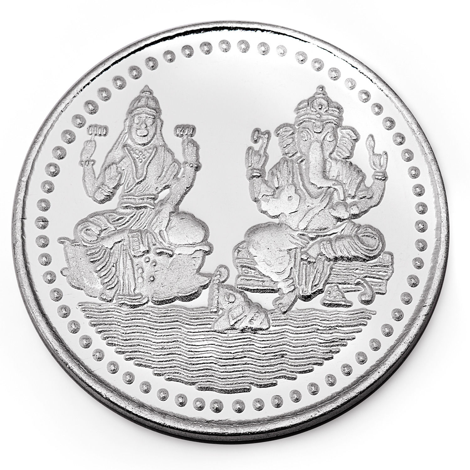 RSBL Silver Coin 50 Grams Shree Lakshmi / Laxmi Coin - 50 gm / 50 gmsb 24Kt Fineness