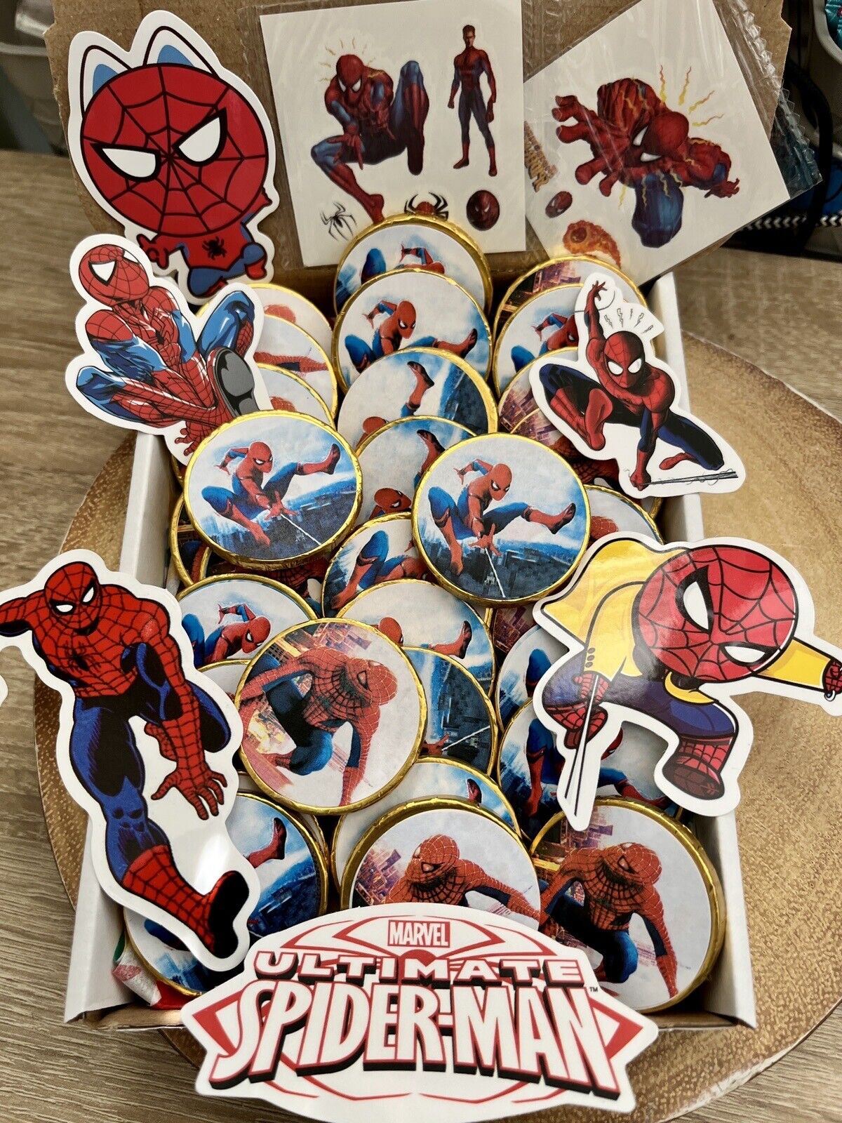 Personalised Spiderman Birthday Thank You Favours | Just a Touch of Love