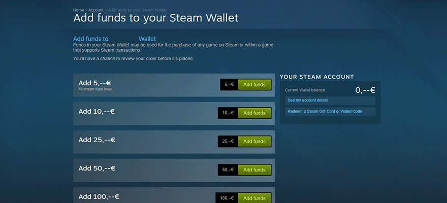 Easy ways to convert steam wallet money to IRL money?