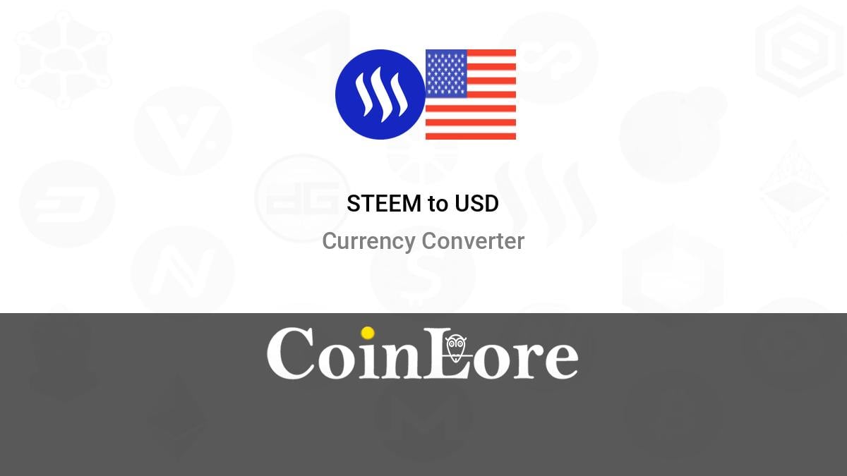 STEEM to USD Converter | STEEM/USD Currency Rate — Currencio