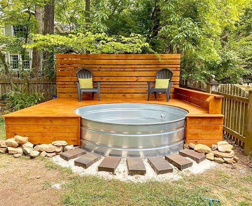 12 Stock Tank Pool Ideas - Fun Stock Tank Pool Designs