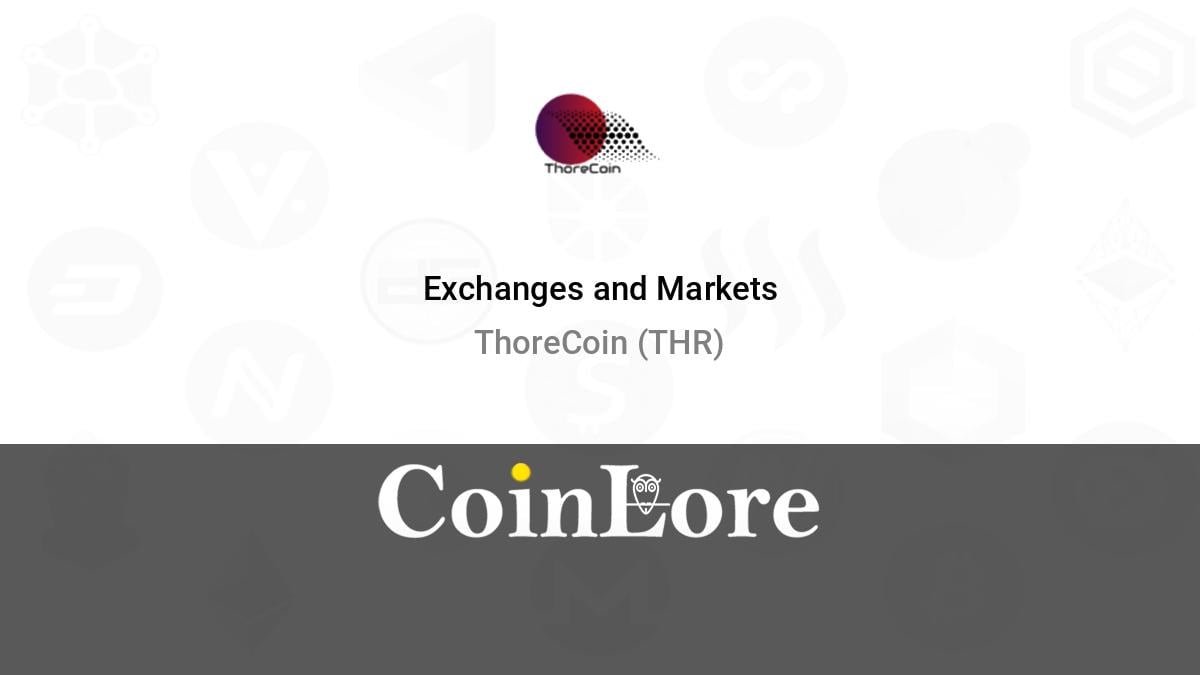 Thorecoin (THR) Marketcap, Volume, Price, Chart, Wiki, Community | Comaps