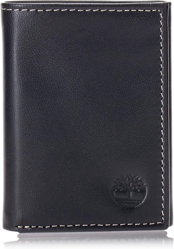 Timberland Men's Leather Trifold Wallet with ID Window – I-Max Fashions