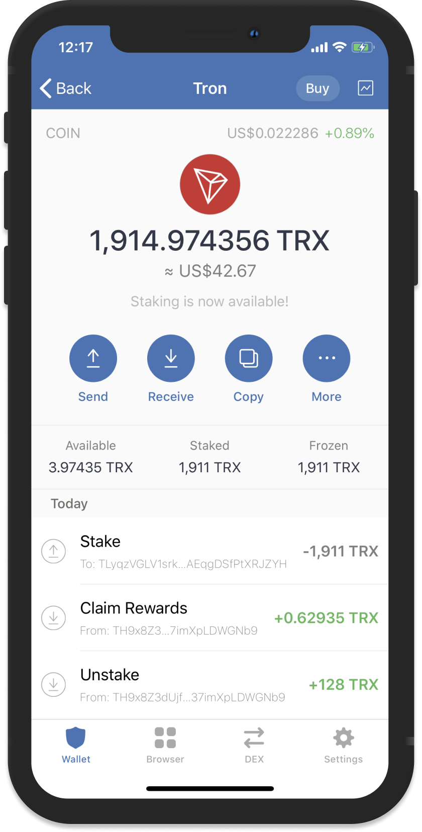 Tron (TRX) Staking Rewards Calculator: Earn ∼% | Staking Rewards