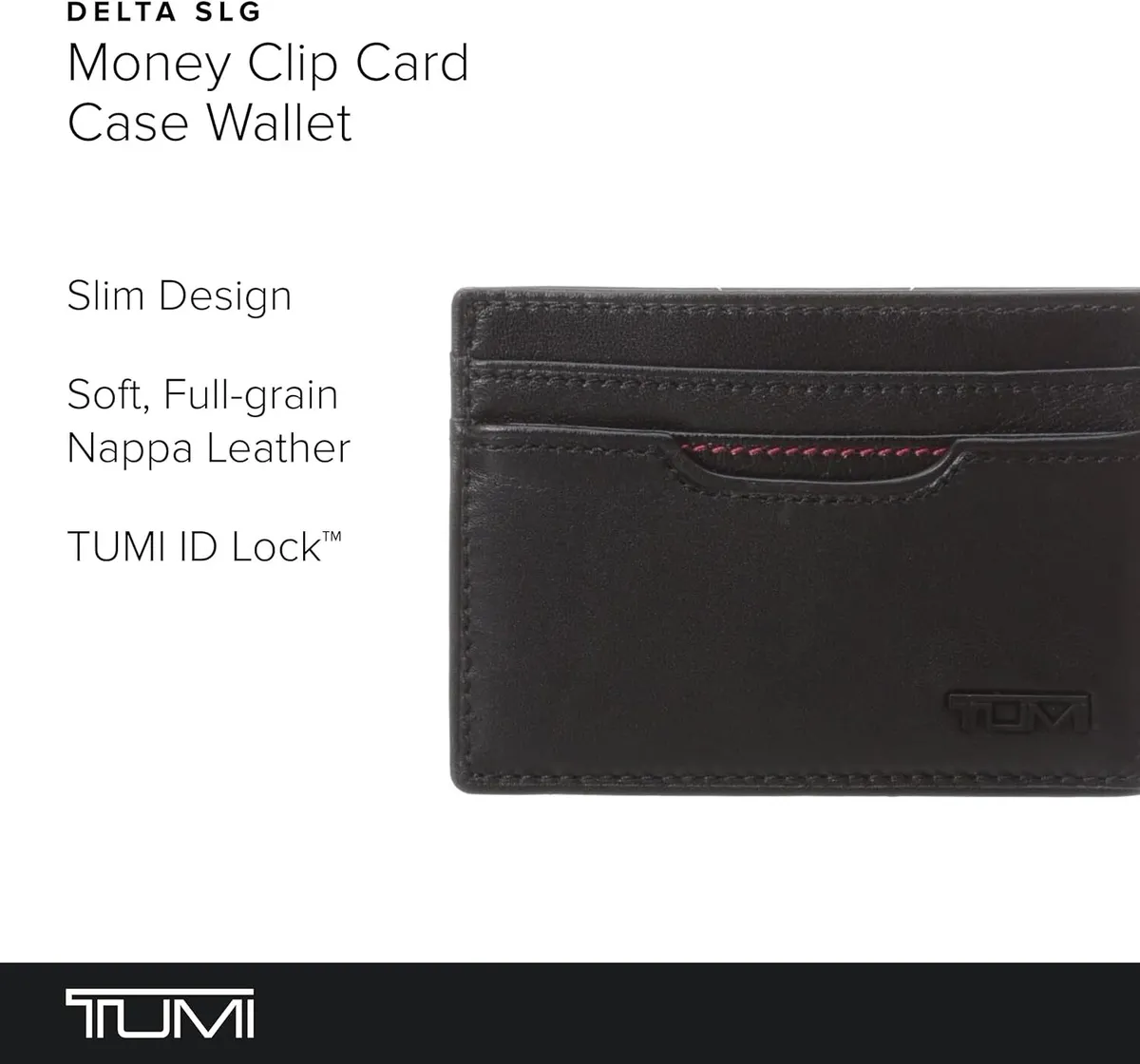 TUMI ID Lock™ Money Clip Card Case - Black – Totem Brand Co.