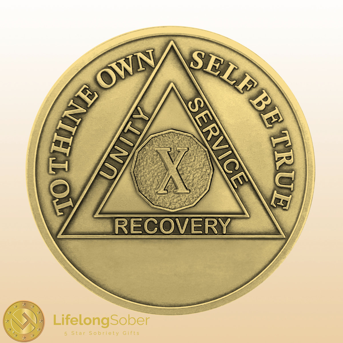 AA Recovery Medallions Anniversary Coin Black (Years )