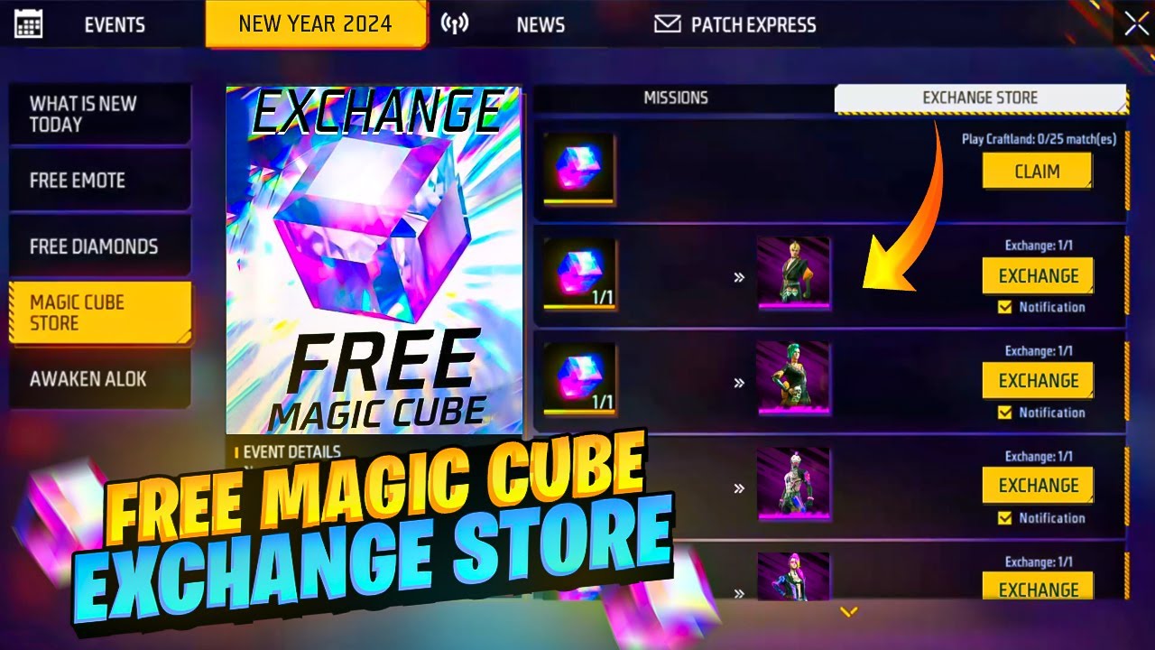 Free Fire MAX OB43 Update Magic Cube Store Upcoming Bundles leaked - Free Fire Booyah!