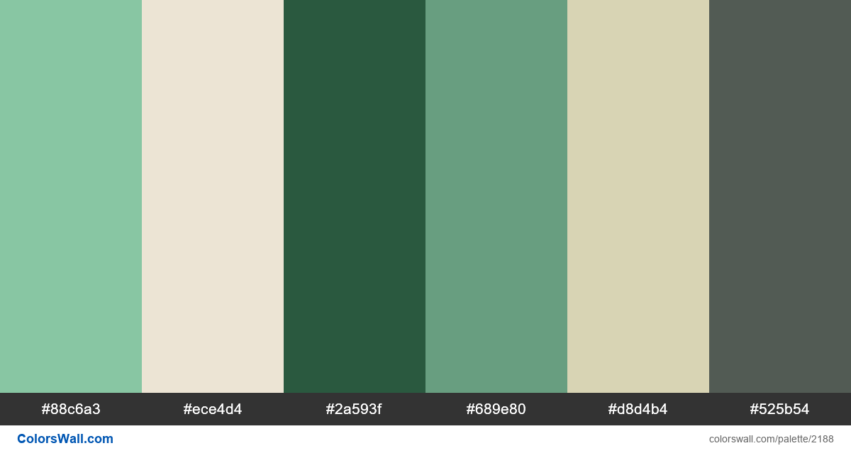 US dollar colors scheme #88c6a3, #ece4d4, #2af - ColorsWall