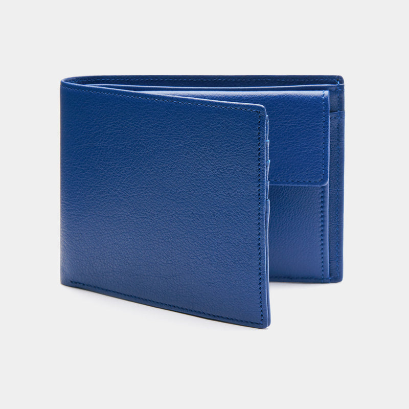 Montblanc Blue Black Leather Nylon Wallet | IsuiT