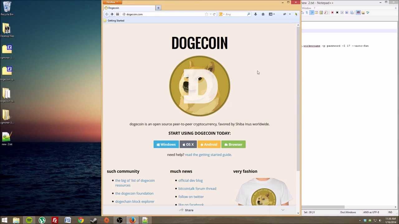 Dogecoin - An open-source peer-to-peer digital currency