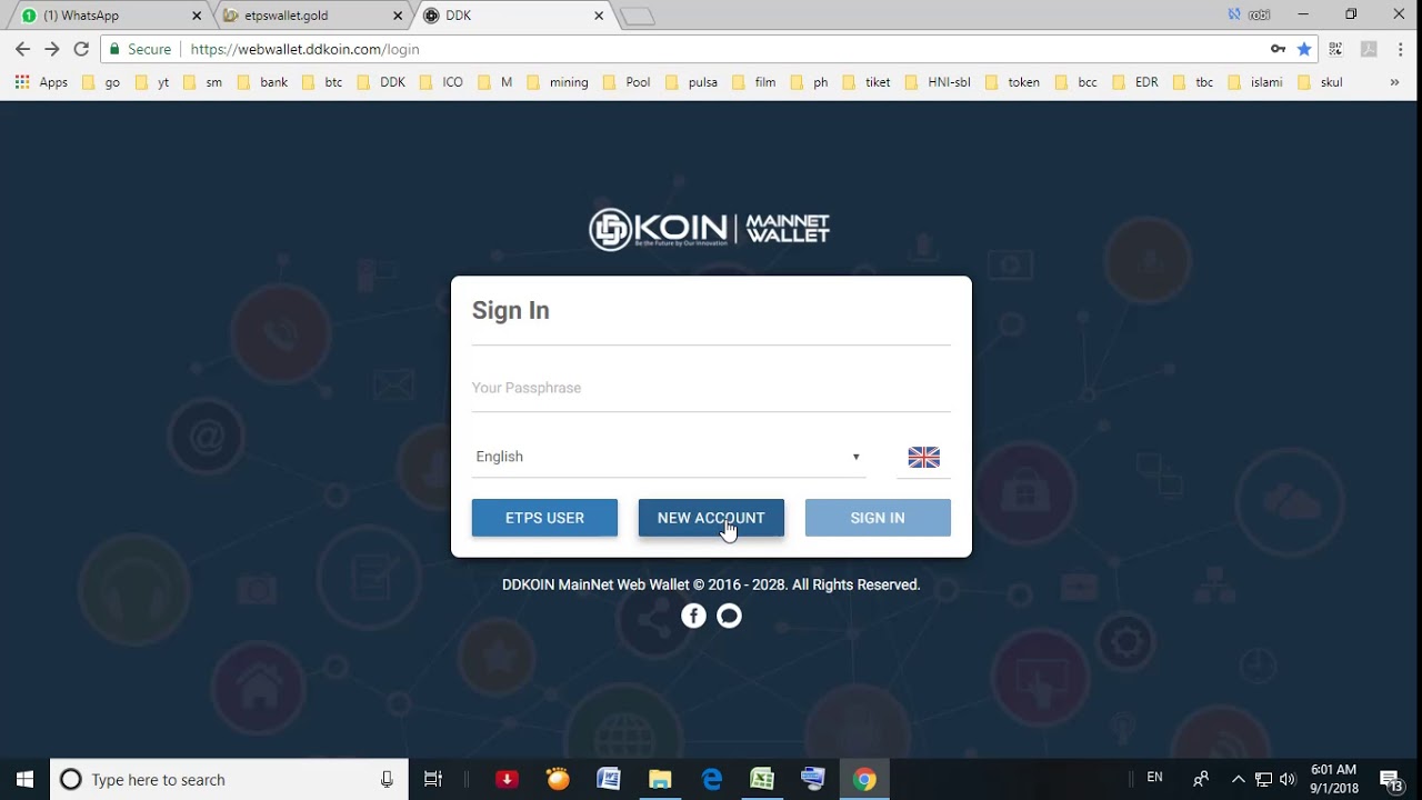 DDK Wallet Main-Net Link - DDKoin Support Center