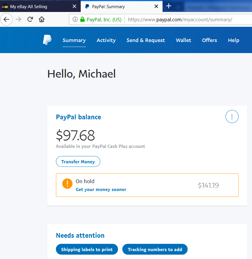 Solved: Making my first sale, will PayPal hold funds? - The eBay Community