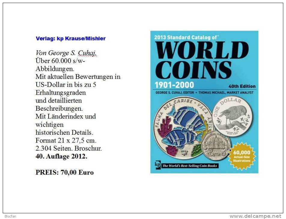 Worldwide Krause World Coins 47th Edition - Century Stamps and Coins