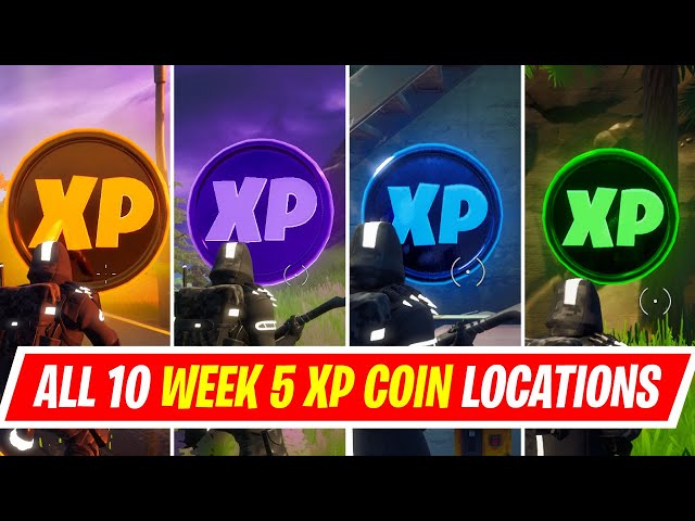 All Fortnite Season 4 Week 5 XP Coin Locations